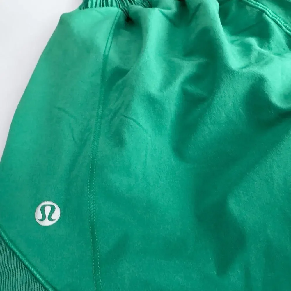 Lululemon Hotty Hot High-Rise Lined Running Shorts Green Size 6